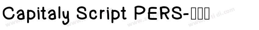 Capitaly Script PERS字体转换